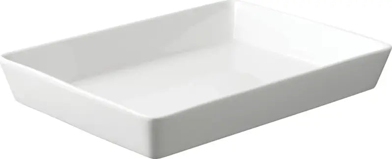 Aida Fad – Ovalt Hvid Porcelæn (Leje) – Fås i Flere Størrelser — 32x22 Centimeter
