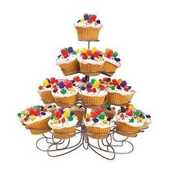 Elegant Cupcake Stativ i Metal – Plads til 23 Cupcakes