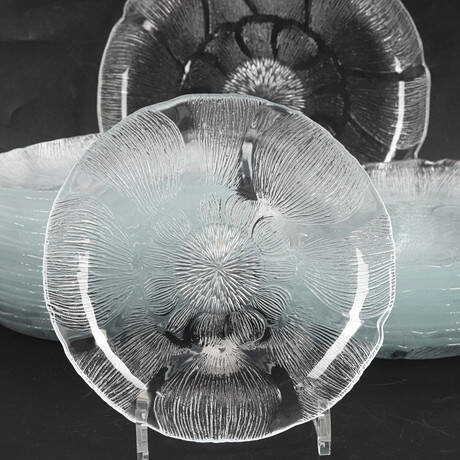 Smørasiet 15,5 cm – Acoroc Fleur i Røget Glas