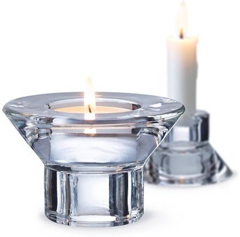 Glas Fyrfadsstage / Lysestage