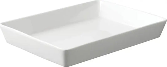 Aida Fad – Ovalt Hvid Porcelæn (Leje) – Fås i Flere Størrelser — 32x22 Centimeter