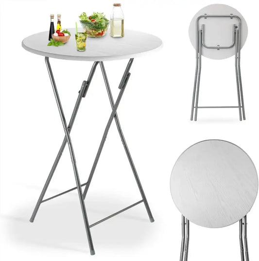 Cafebord Høj til Leje – Klapbart Ståbord Ø60 cm, Højde 112 cm