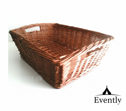 Klassisk Brødkurv i Brun Flet – Rustik Servering (40x29 cm)