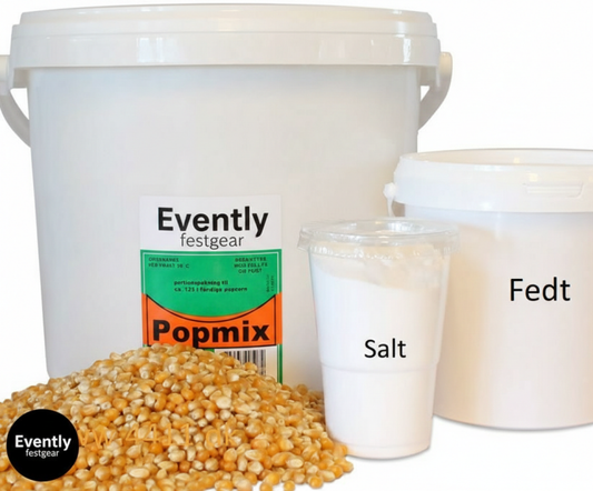 Komplet Popmix-spand (til ca. 180 portioner)