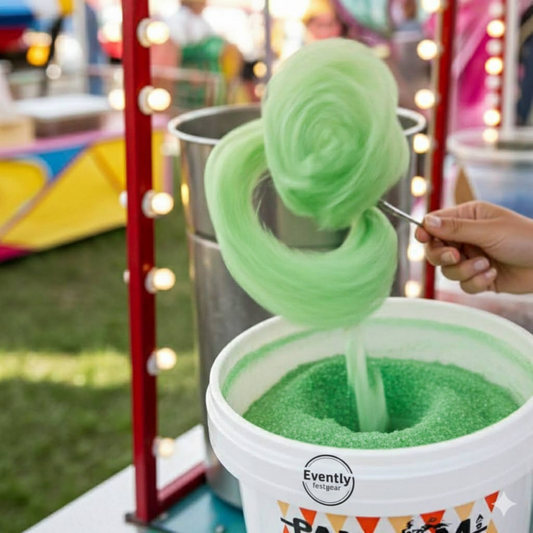 Candyfloss Sukker med Citrus – Grøn (1 kg)