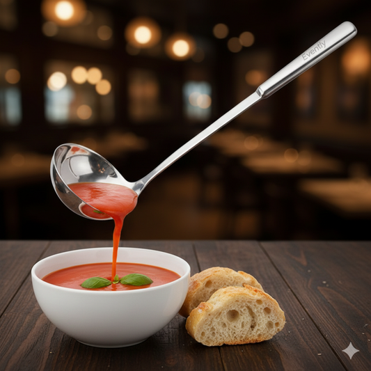 Klassisk Suppeøser i Rustfrit Stål – Mellemstørrelse til Køkken & Servering