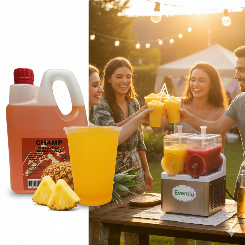 Slush Ice Ananas (2 liter) – Eksotisk AZO-fri nydelse til festen — 10Ltr