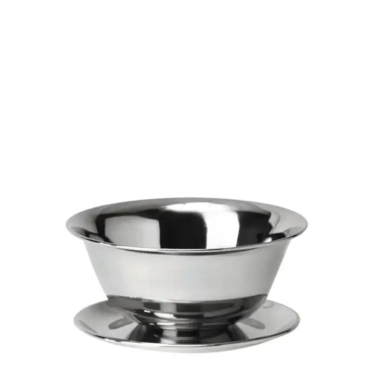 Klassisk Sauceskål i Rustfrit Stål med Underbakke