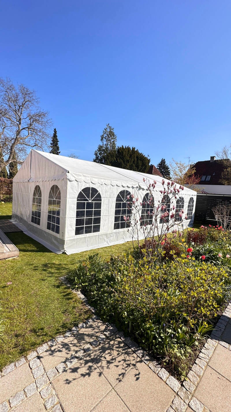 Telt 3-meter Brede — Hvid / Uden gulv / Udlejer opsætter / 27m2-3x9